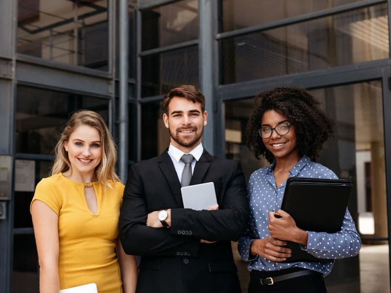 Professional cleaning team at work